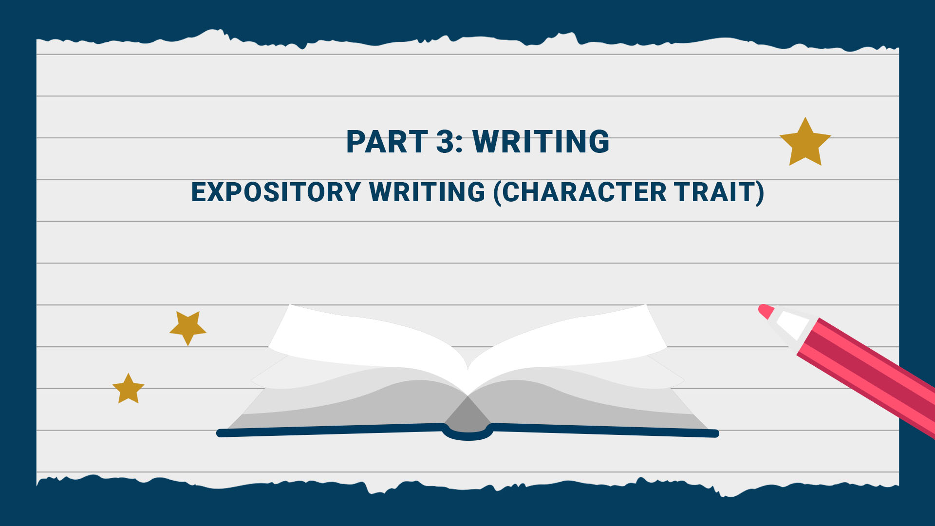 Part 3: Writing - Expository Writing (Character Trait)